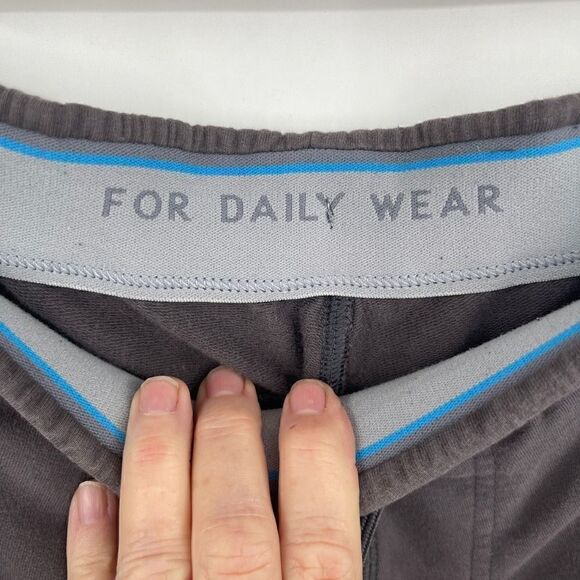 Mack Weldon Men's Elastic Waist with Drawstring Flat Front Gray Lounge Pants S - Picture 4 of 7